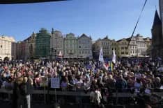 Hàng trăm người biểu tình phản đối Thủ tướng Andrej Babiš tại trung tâm Praha