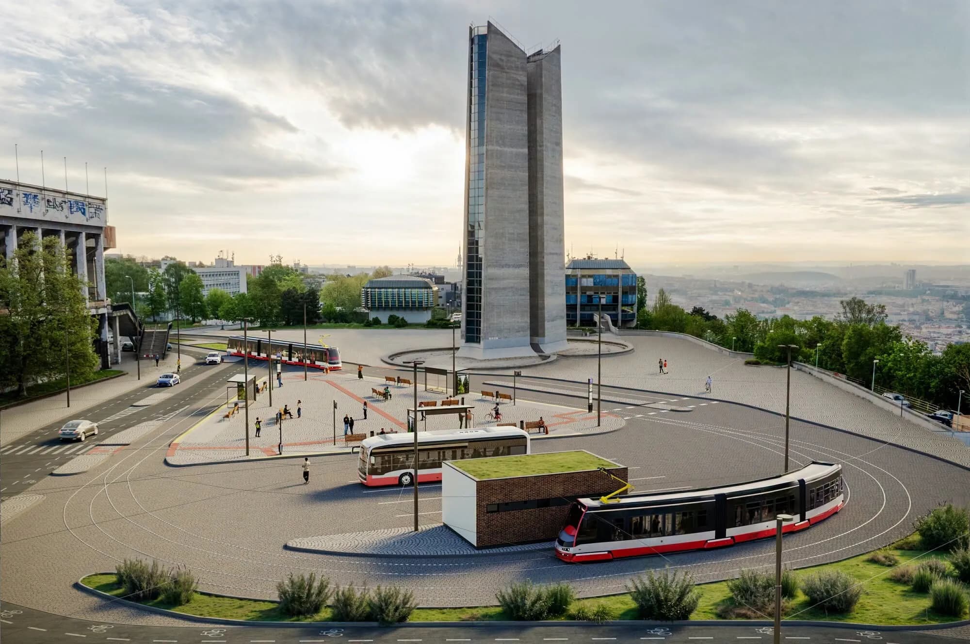 Praha xây dựng tuyến tramvaj mới kết nối Malovanka với Strahov