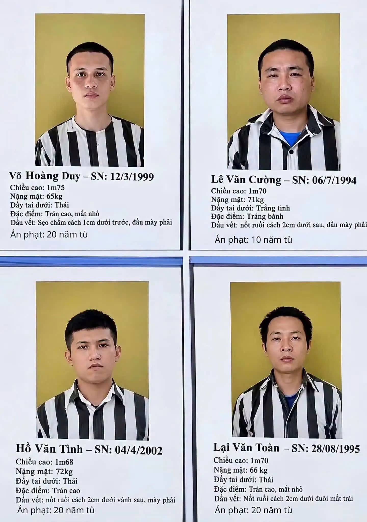 Đang truy bắt 4 phạm nhân trốn khỏi trại giam A2, Bộ Công an