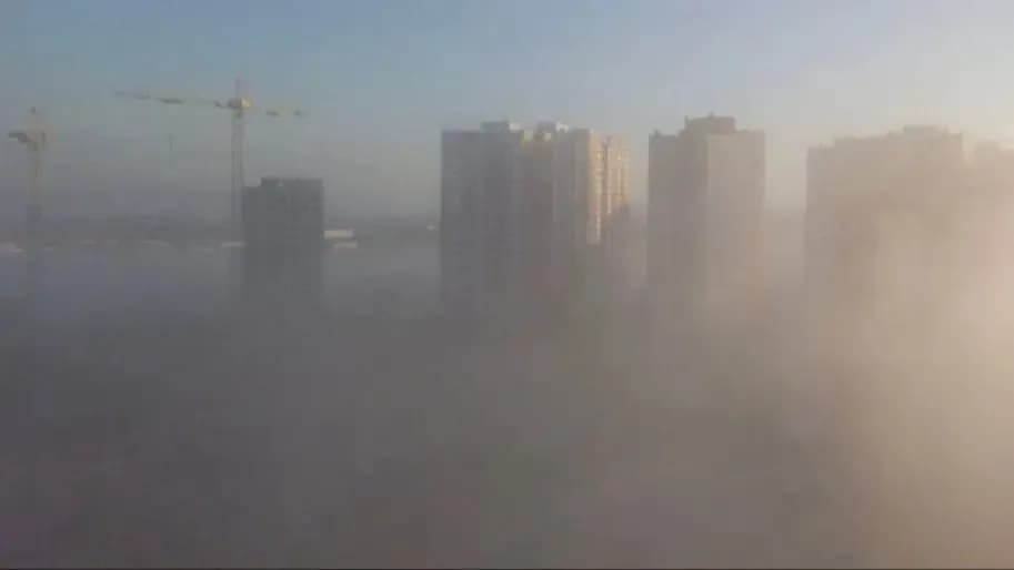 Kiev ngập khói mù sau những cuộc không kích của Nga