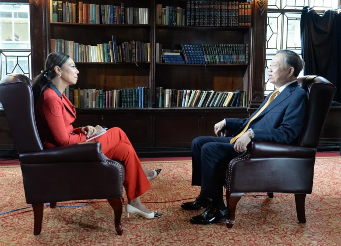 Tổng Bí thư, Chủ tịch nước Tô Lâm trả lời phỏng vấn kênh truyền hình Bloomberg TV