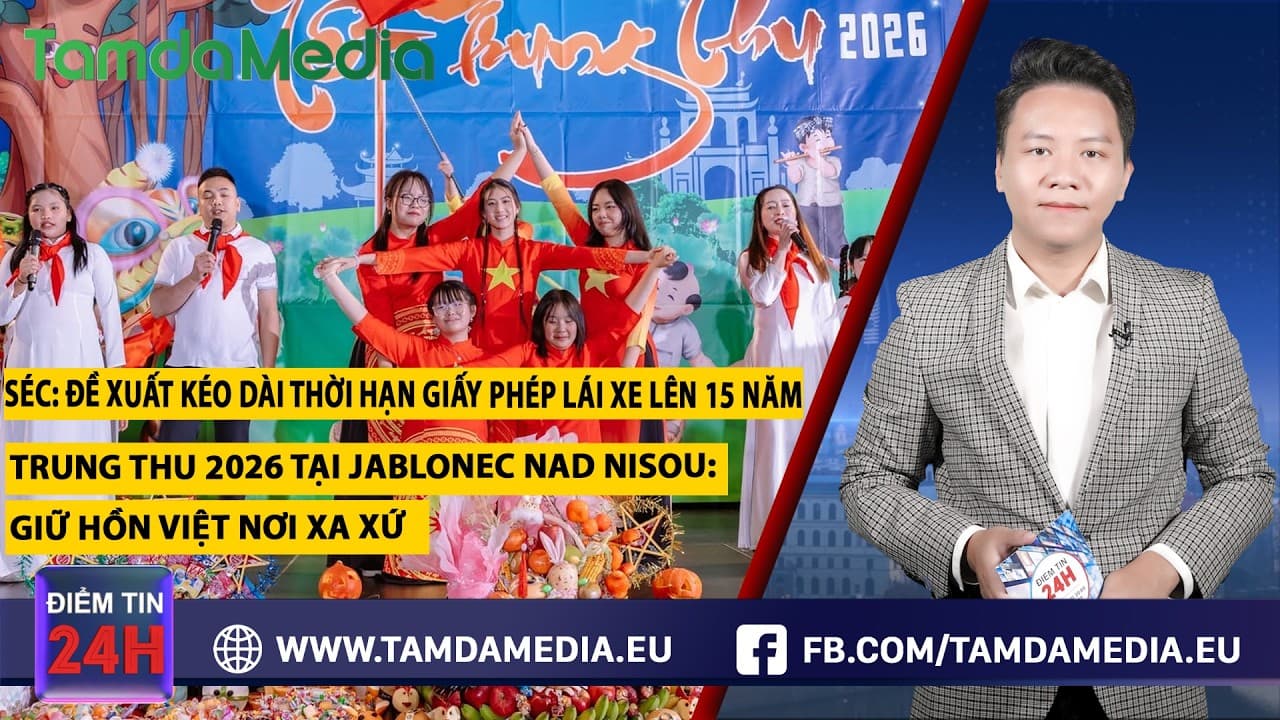 TamdaMedia | ĐIỂM TIN 24H - 28.09.2026 | Séc đề xuất kéo dài thời hạn giấy phép lái xe lên 15 năm