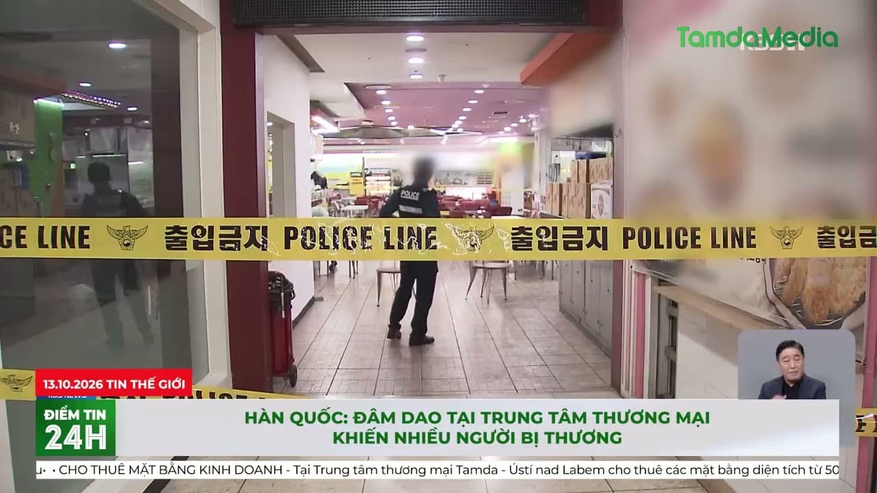 Hàn Quốc Đâm dao tại trung tâm thương mại khiến nhiều người bị thương