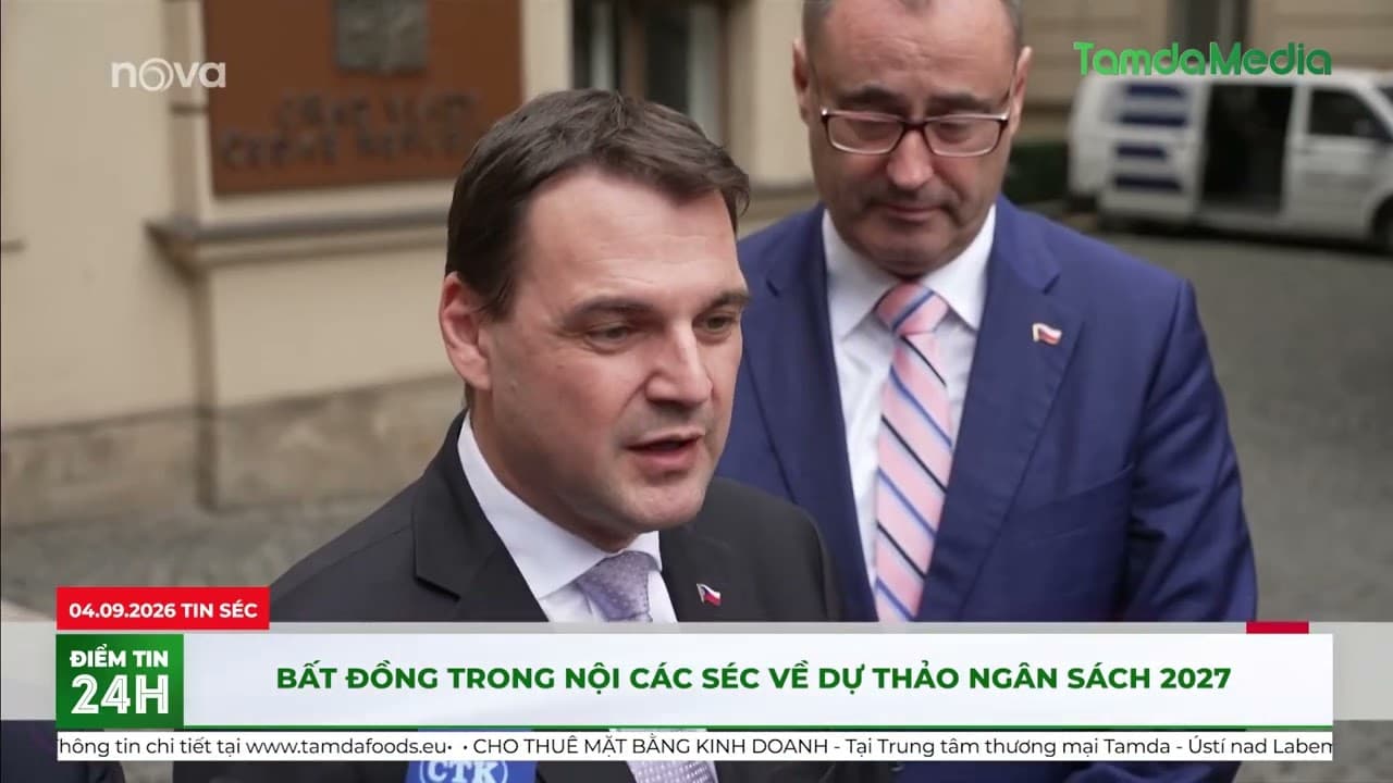 Bất đồng trong nội các Séc về dự thảo ngân sách 2027