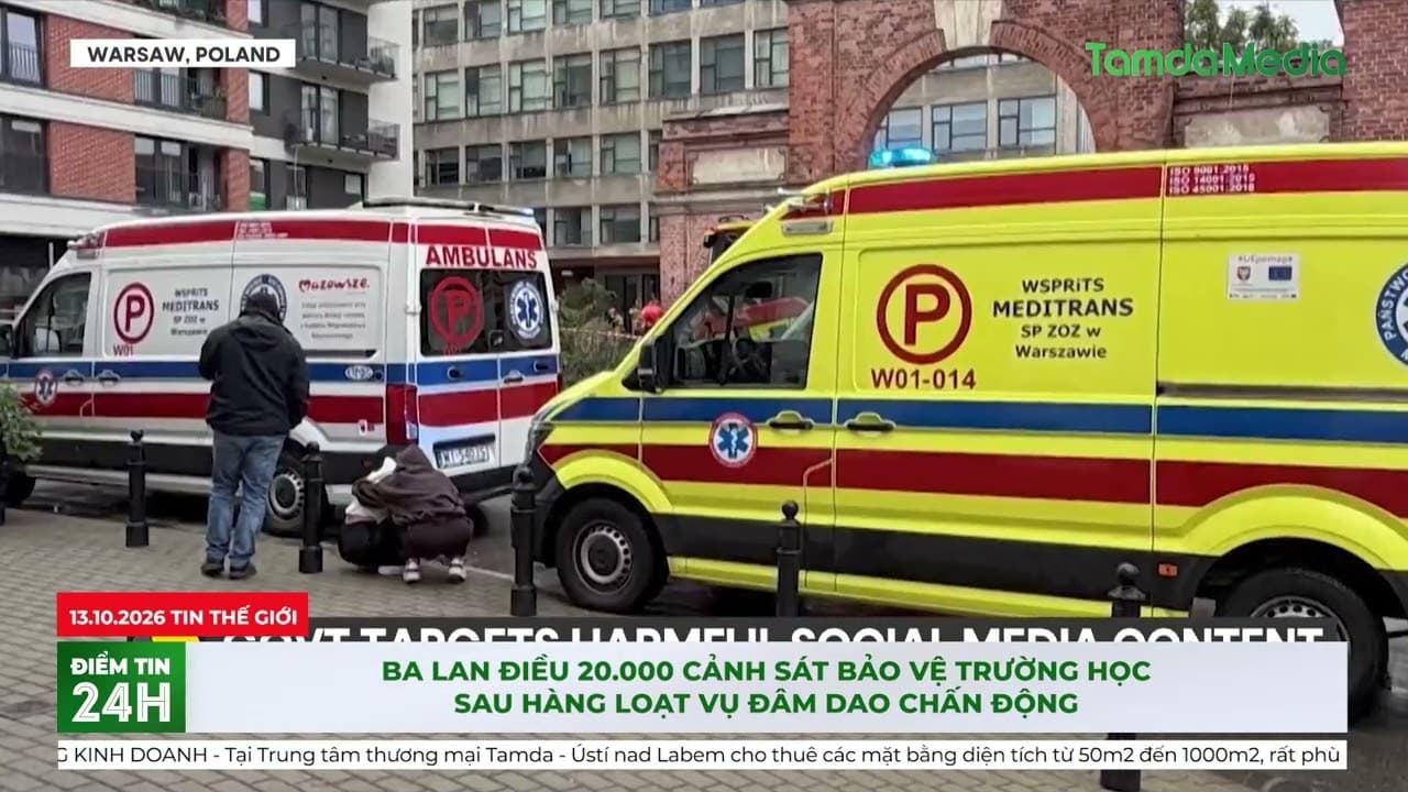 Ba Lan điều 20 000 cảnh sát bảo vệ trường học sau hàng loạt vụ đâm dao chấn động