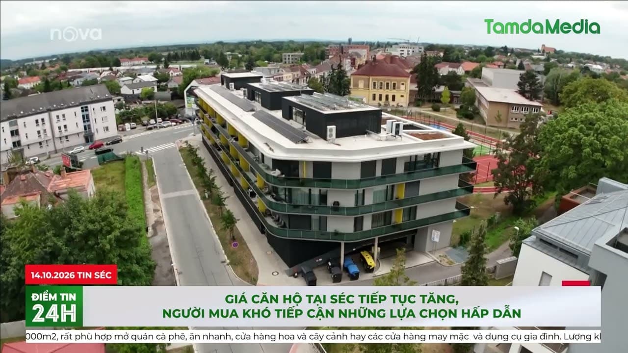 Giá căn hộ tại Séc tiếp tục tăng, người mua khó tiếp cận những lựa chọn hấp dẫn