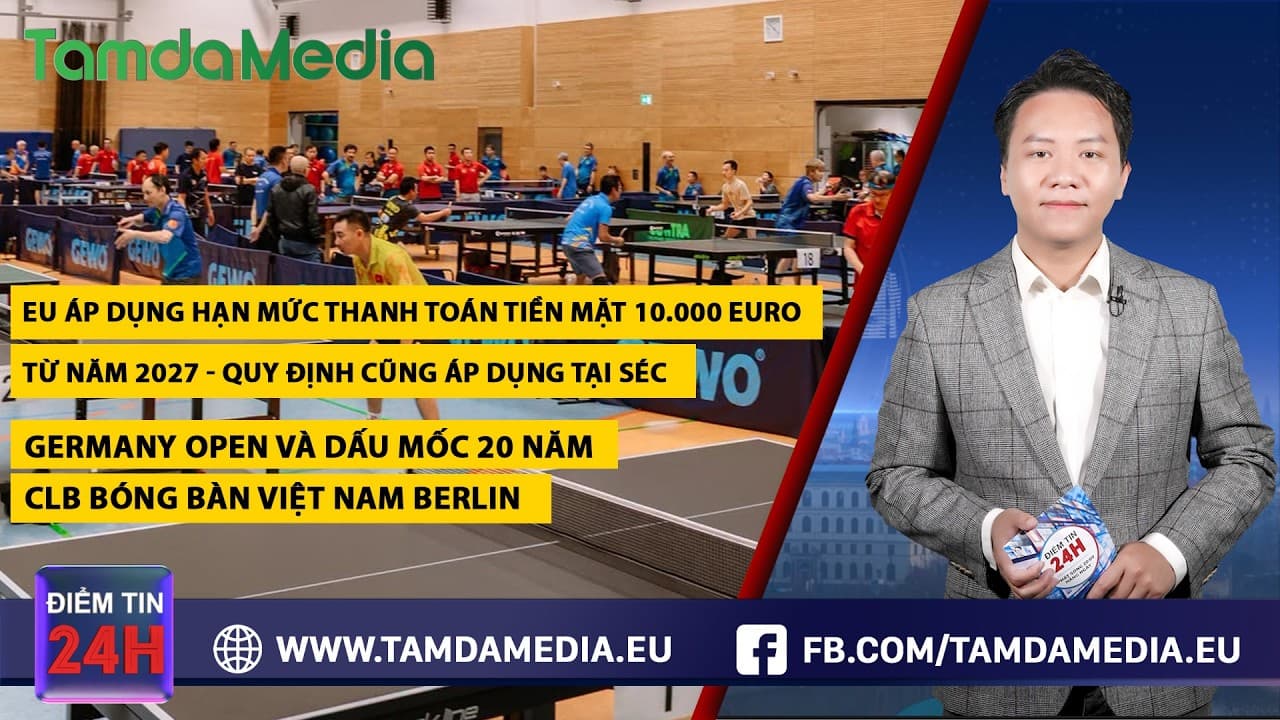 TamdaMedia | ĐIỂM TIN 24H - 13.10.2026 | EU áp hạn mức thanh toán tiền mặt 10.000 euro từ năm 2027